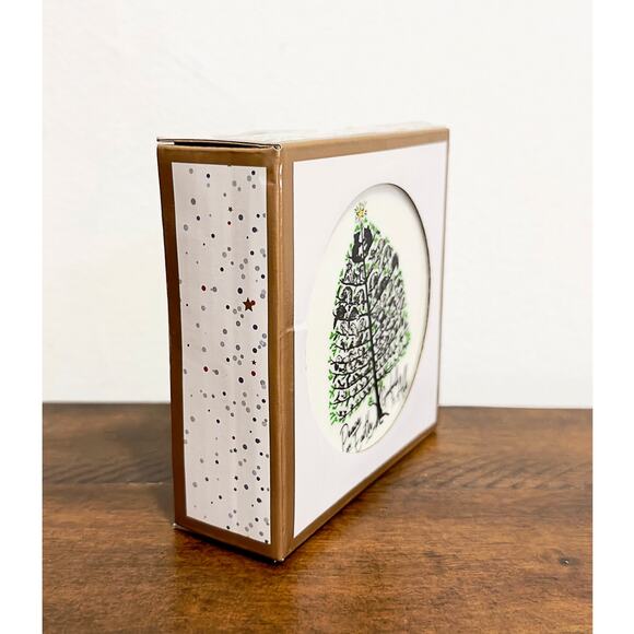 NWT: Godinger - Peace on Earth, Ceramic Christmas Coasters - Set of 4 - Picture 2 of 8